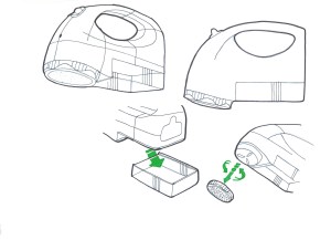 Handheld tool device ideation sketching - initial sketch pre rendering.